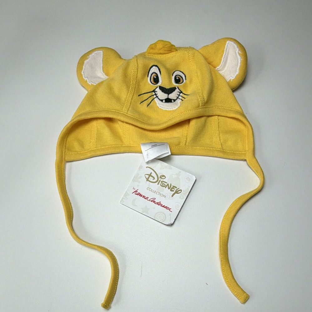 Disney by Hanna Andersson The Lion King Simba Baby Hat XS Yellow Unisex